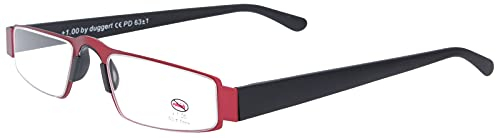 Premium I-MAG Lesehilfe/Lesebrille in rot