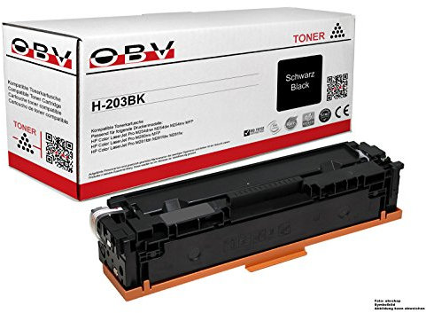 OBV kompatibler Toner als Ersatz für HP CF540X/203X für HP Color Laserjet Pro M254dnw M254dw M254nw MFP M280nw/MFP M281fdn M281fdw M281fw schwarz