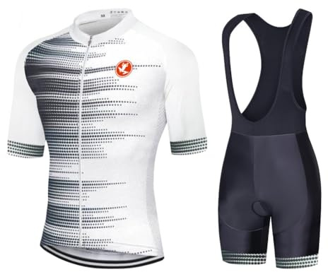 UGLY FROG Männer Fahrradtrikot Set Fahrradbekleidung Atmungsaktiv Fahrrad Trikot Kurzarm + Radhose mit 3D Sitzpolster