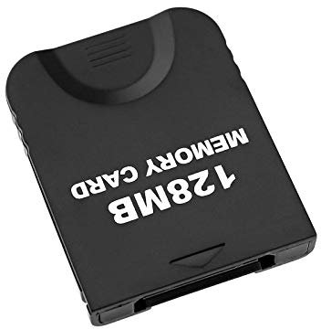 YINETTECH Carte mémoire 128Mo pour Nintendo Wii et Gamecube NGC Gc Console 2043 Block Blanc