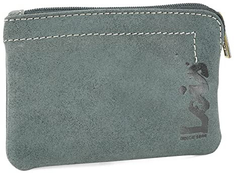 Lois - Porte Monnaie Homme Cuir Souple Petit Format - Petit Porte Monnaie Homme - Bourse Porte Monnaie Multi Rangements Anti RFID. Porte Carte Cuir., Bleu