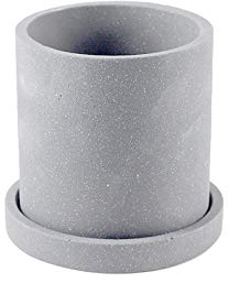 NICOLE - 2 moldes de silicona para macetas de hormigón, soporte redondo para bolígrafos, herramientas de decoración de escritorio