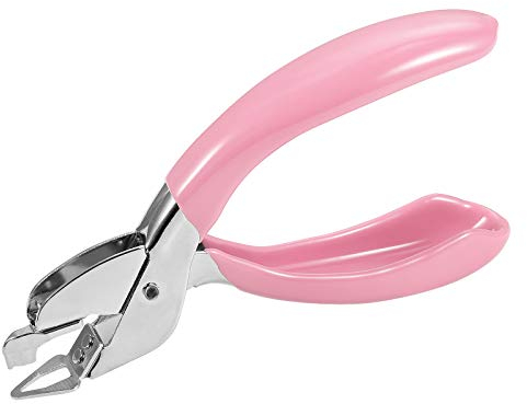 WIFUN Heftklammerentferner, strapazierfähig, für Familie, Schule, Büro, Klammerentferner, mit rutschfestem Griff (Pink)…