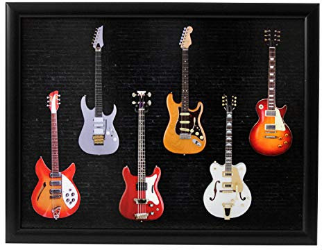 The Leonardo Collection Guitar Laptray For Food Serving & Breakfast | Comfortable Bean Bag Lap Trays With Cushion | Durable Food Tray For Eating On Lap | Multipurpose Laptrays For Home & Adults