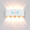 Elitlife 8W Wandleuchte Wandleuchte mit Bewegungsmelder, LED Wandleuchte Wasserdichte Außenwandleuchten Innen/Aussen Wandlampe Aluminium Wandleuchte(Warmweiß,Weiß)