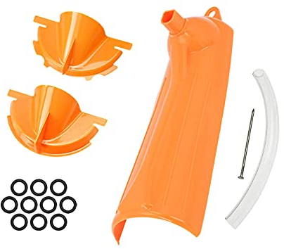 HDBUBALUS Primary Case Entonnoir de remplissage d'huile anti-goutte avec 10 bouchons de vidange primaire compatibles avec Harley Orange