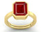 Namdev Gems - Vergoldeter Ring mit 5,25 Ratti Rubin-Edelsteinen 4,40 Karat, A+ Qualität für Frauen und Männer, Choki-Ring, natürlicher Rubin vergoldet, Rubin, Ring Choki aus natürlichem Rubin,