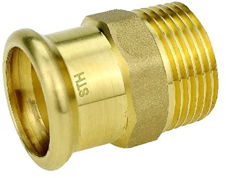 M-Press 15X1/2 CXMI Coupling Water Press Fitting Pack of 2 (M-Profile)