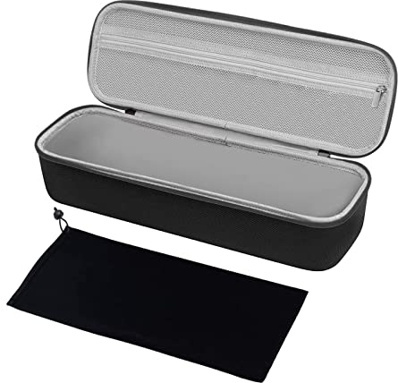 MOSISO Hard Travel Case Storage Bag Compatible with Revlon One-Step Hair Dryer Brush 1.0 & Plus 2.0, EVA Carrying Case Cover Protective Hard Shell Sleeve with Hot Air Brush Pouch, Black