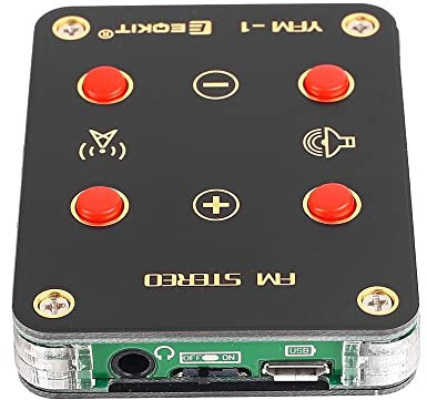 FM Stereo DIY Radio Module Kit, FM Radio Receiver Module 76-108MHz Electronic Soldering Practice Kits for Soldering Learning