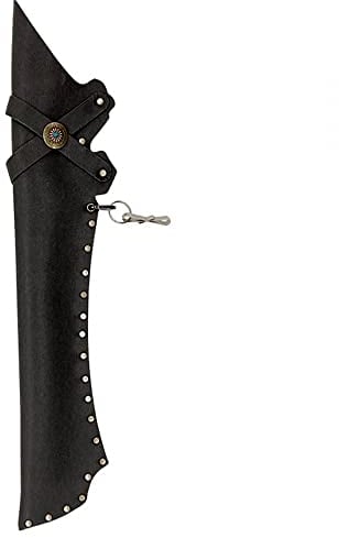 DONGKER Köcher für Pfeile, PU Leder Pfeilköcher für Bogenschießen, 61cm Lange, Einstellbar Retro Seitenköcher für Recurvebogen Langbogen Jagdschießen