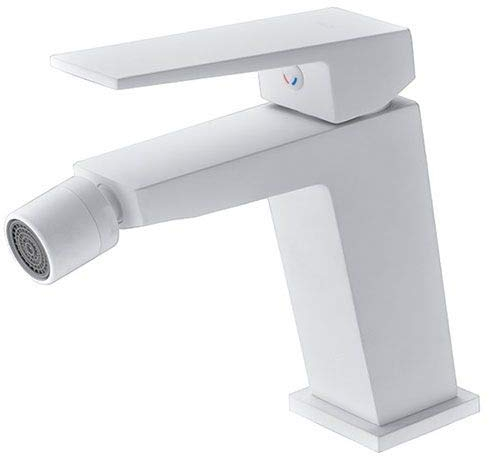 MICE - Grifo monomando de bidet- mezclador de baño - serie ART Blanco Mate - BDAR025-2BL