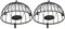 Ground Bird Feeder Haven Cage (Pack of 2)