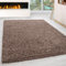 Miovani Hochflor Teppich 240 x 340 cm Mokka Braun - Besonders weicher Shaggy Teppich in vielen Farben & Größen für Dein gemütliches Zuhause - Teppich Wohnzimmer & Schlafzimmer