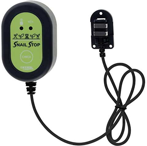 Kerbl Snail Stop Stromgerät (inkl. Kontaktclip + Halteplatte, Spannung 9 V, Zubehör für Schneckenzaun, Schneckenabwehr, unbedenklich für Mensch + Tier) 291125
