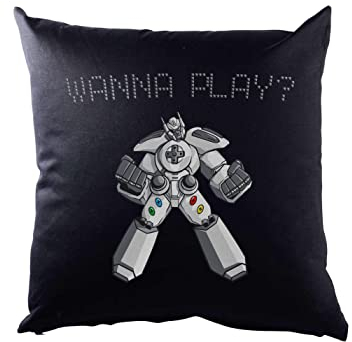 Urban Backwoods Wanna Play ? Controller Robot I Kissen Dekokissen
