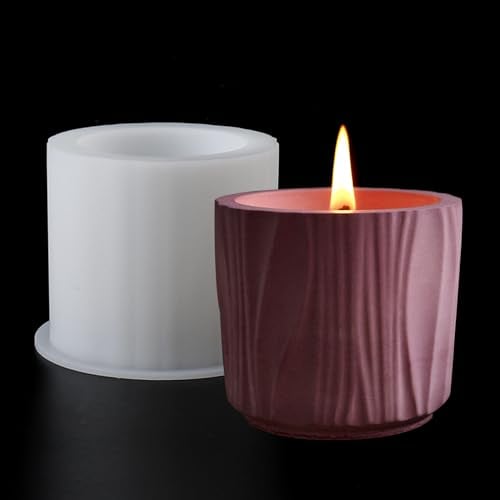 EPODA Stampi per Colata in Resina Silicone per Portacandele, Stampi in Resina Epossidica per Portacandele, Adatto per Stampi in Silicone per Gesso, Cemento, Vasi, Vasi da Fiori, e Candele Fai da te