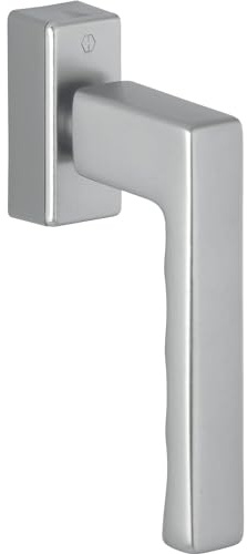 HOPPE Fenstergriff TOULON SecuForte, VK 32-42 mm, Aluminium edelstahlfarbig matt