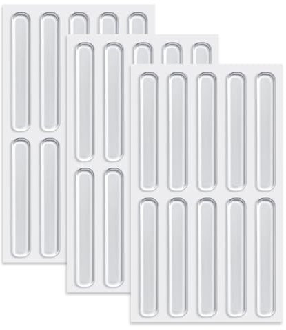 KSIUW 30 pcs Gummipuffer - Möbelstoßstangen, Silikon Schutzpuffer Möbelpuffer, Elastikpuffer Transparent Selbstklebend, Lärm Dämpfung Pads für Tür Schubladen, Schränke, Notebook