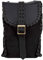 Mittelalterlicher Kaufmann, handgewebte PU-Gürtelschnalle, Gürteltasche, Wiederbelebung, minimalistische Mini-Umhängetasche, kleine Outdoor-Tasche, Lapp Mittelalter-Stil (Schwarz)