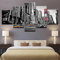 ZYCHKRL Wandbilder Mit Rahmen 5 Teiliges Leinwandbild Times Square New York 5 Platten Poster Wandbild Kunstdrucke Büro Küche Schlafzimmer wandbilder Wohnzimmer