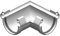4Home&Garden | Eckverbinder Universal Außenecke Innenecke 90° | Kunststoff PVC Farbe Weiß | Dachrinnensystem 60 mm Typ250 Fallrohr DN 60