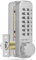 Serrure à Code Mécanique Chiffres de sécurité de Porte MiNi Serrure Codée par Mot de Passe pour Intérieur Extérieur en Alliage de Zinc Argent,Serrures et accessoires