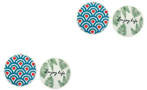 Garneck 4 Stück Tassenunterlage Runde Unterlage Becherhalterunterlage Silikon Untersetzer