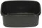 LUCY Unbreakable Rectangular Washing Up Bowls - Large 15-Inch & Small 13-Inch, Lightweight, Multi-Purpose Plastic Basin for Mixing, Sink Tidy Organizers (Black, Small Oblong Bowl 13 inch)