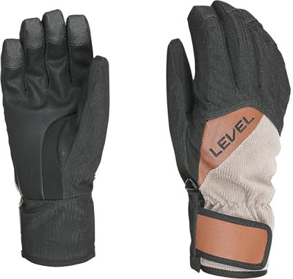 Level Cruise - Snowboard und Ski Handschuhe Herren - mit Klettverschluss, Winterhandschuhe Herren Wasserdicht für Extreme Kälte, Thermohandschuhe, Ideale für Snowboard und Skifahren - 1 Paar
