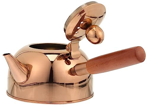 Cabilock Side Handle Stovetop Stainless Steel Kettle Induction Cooktop Gas Stove 500ml Rose Gold Present