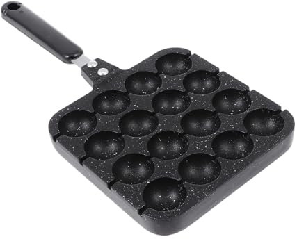 OFFSCH 1Stk Oktopus-Fleischbällchen-Blechpfanne Krakenball-Hersteller Oktopusbällchen Backblech Pfannkuchen-Grillplatte pfannenwender Krakenbällchen Hersteller Backform Aluminiumlegierung