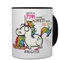 printplanet® Tasse mit Namen Brigitte - Motiv Einhorn - Namenstasse, Kaffeebecher, Mug, Becher, Kaffeetasse - Farbe Schwarz