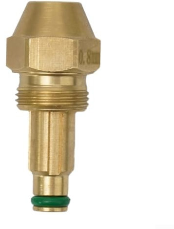 Niceminiwall Oil Fired Boiler Burner Nozzle,Waste Oil Burner Accessories Siphon Air Nozzles,0.8/1.0/1.2/1.3/1.5/2.0MM Spray Pattern Heating Jet(0.8MM)