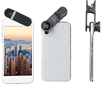 Qukaim Profional HD 0.3X Ultra-Wide Angle Lens, Clip-On Phone Camera Lens Add-On, No Dark Corner, Compatible with Most Smartphones