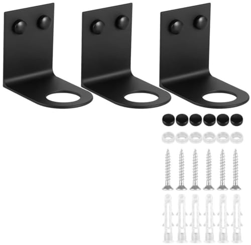 Packool Soap Bottle Dispenser Holder, Shampoo Bottle Bracket Wall Mounted, Bathroom Accessories, Shelf for Shampoo and Shower Gel, Kitchen Shelf