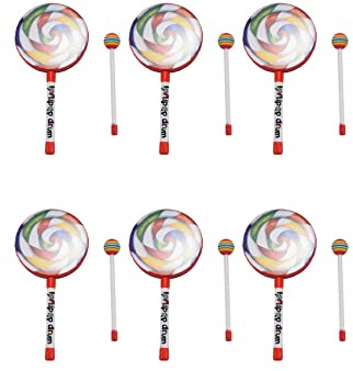 ISTOVO 6X Kids Percussion Lollipop Drum, 6