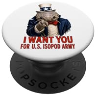 Isopod USA Lustiger Vintage 4. Juli Unabhängigkeitstag Veteran PopSockets Klebender PopGrip