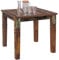 FineBuy Esszimmertisch 80 x 80 x 76 cm Mango Shabby Chic Massiv-Holz, Design Landhaus Esstisch Bootsholz, Tisch für Esszimmer rechteckig, Küchentisch 4 Personen