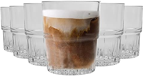 Duralex Empilable Stackable Drinking Glasses - 160ml Tumblers for Water, Juice - Pack of 12