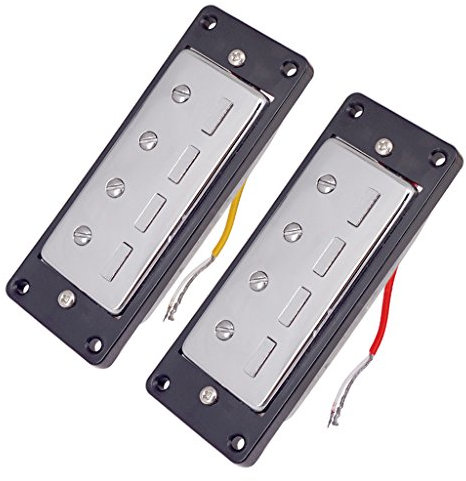 2pcs Jeu Micros pour 4 Cordes Guitare Electrique Basse