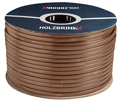 HOLZBRINK Tropfschlauch 5/8 16mm zur Bewässerung Perlschlauch selbstreinigend, für jedes Gefälle, Profi, 50m, HTS01-P