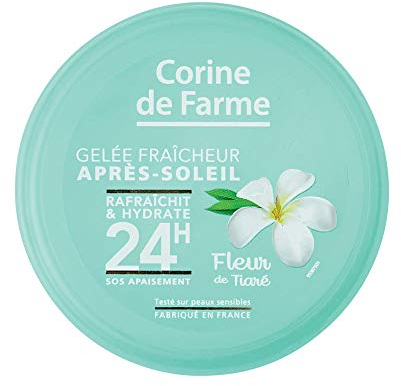 Corine de Farme - Gelée Fraîcheur Après-Soleil - Soin Peau Hydratant et Apaisant 24h - Eau de Coco, Aloé Vera et Fleur de Tiaré - Sans Paraben - 150 ml