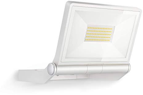 Steinel XLED ONE XL Foco LED para exteriores, fabricado en aluminio, en color blanco, con consumo de 42,6 W e intensidad de 4200 lúmenes, ideal para accesos, patios y jardines