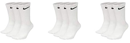 Nike U NK Everyday CUSH Crew 3PR Socks, wh(blk) / DGH(blk) / Blk(wh), White / White, M