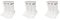 Nike U NK Everyday CUSH Crew 3PR Socks, wh(blk) / DGH(blk) / Blk(wh), White / White, M