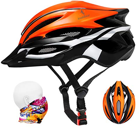 ioutdoor Premium Fahrradhelm, CE CPSC Zertifikat, Radhelm mit Abnehmbarer Sonnenblende und Insektennetz, Superleichter Verstellbarer Fahrradhelm für Fahrradfahren Racing Sports