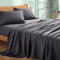 My Home Store Hochwertiges, weiches Bettlaken, 100 % ägyptische Baumwolle, Fadenzahl 300, Hotelqualität, pflegeleicht, lichtbeständig, Bettwäsche (Anthrazit, Kingsize-Bett (250 x 280 cm)