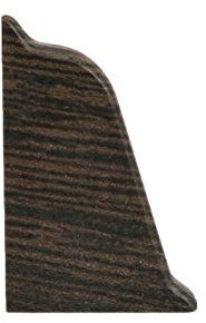 DQ-PP 1x WINKELLEISTE ENDSTÜCK LINKS | Wenge | 38 x 25mm | PVC | Küchenleiste Arbeitsplatte Abschlussleiste Leiste Küche Küchenabschlussleiste Wandabschlussleiste Tischplattenleisten