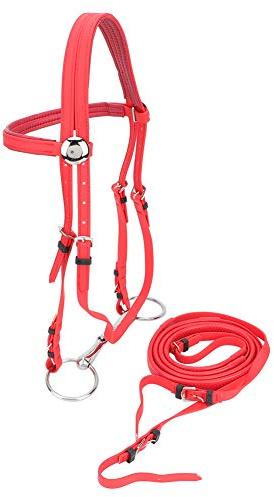 Horse Harness, Adjustable Horse Bridle Rein Harness Headstalls Durable Wearresisting Driving Harness, Bosal For Horses